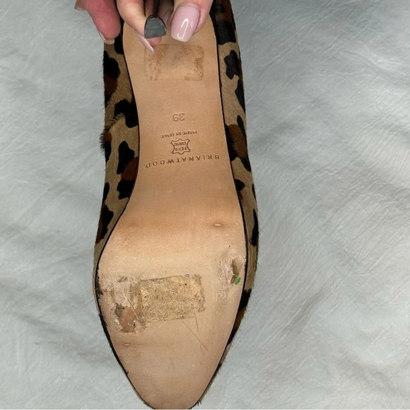 BRIAN ATWOOD 'MANIAC' LEOPARD PRINT CALF HAIR STILETTOS SIZE 39 SEXY AF DESIGNER - Picture 16 of 16